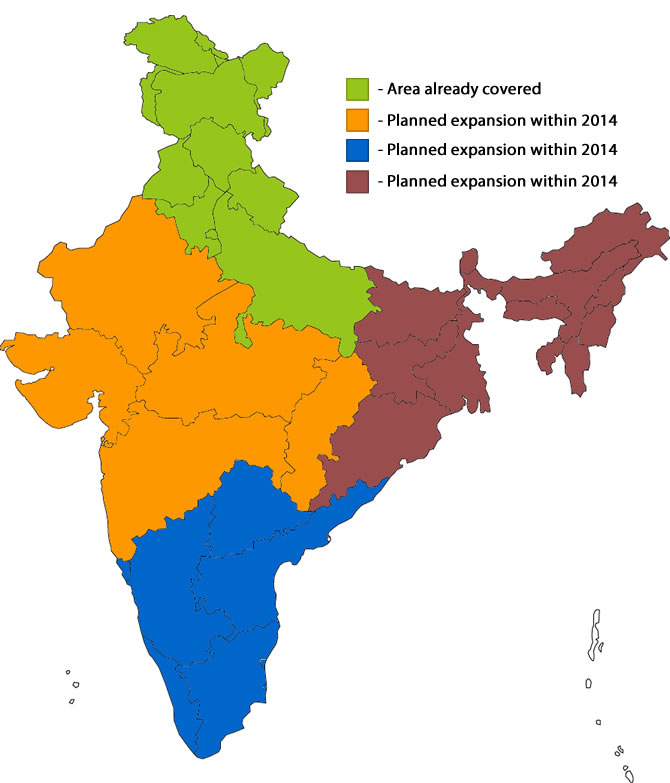 Network Distribution in India